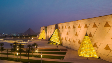 Grand Egyptian Museum near the Giza Pyramids